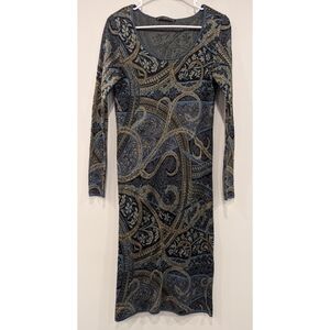 Peruvian Connection Kashmiri 100% Pima Cotton Knit Dress Size XS